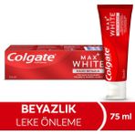 Colgate Max White Lasting White 75 ml Beyazlatıcı Diş Macunu Leke Önleyici Özelliklerle