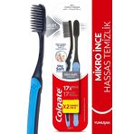 Colgate Mikro İnce Charcoal Derin ve Hassas Temizlik Yumuşak 2'li Diş Fırçası