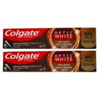 Colgate Optic White Aktif Kömür Beyazlatıcı 2x125 ml Diş Macunu