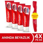 Colgate Optic White Beyazlatıcı Diş Macunu Nane Aromalı 4 x 75 ml Anında Beyazlık