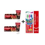 Colgate Optic White Kahve, Çay Tütün Kullanan Için Diş Macun 125Ml 2 Ad +Extra Clean Diş Fırçası 3Lü