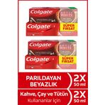 Colgate Optic White Kahve,Çay Ve Tütün 50 Ml X 2 Adet + Optic White Parıldayan Beyazlık 50 Ml X 2 Adet