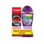 Colgate Optic White Yumuşak Mineral Temizliği Beyazlatıcı Diş Macunu 50 ml + Palmolive Aroma Sensations Duş Jeli 250 ml 2'li Paket (2 x 2 Adet)