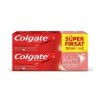 Colgate Optik White Parıldayan Beyazlık Diş Macunu 2 x 50 ML