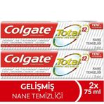 Colgate Total Gelişmiş Nane Temizliği 2x75 ml Diş Macunu