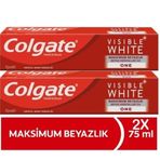 Colgate Visible White One Maksimum Beyazlık 2x75 ml Diş Macunu