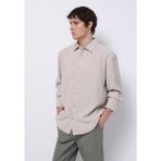 Colin's Comfort Fit Shirt Neck Düz Erkek Bej Uzun Kol Gömlek