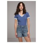 Colin's Mom Fit Orta Bel Düz Kadın Light İndigo Denim Jean Şort