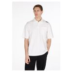 Colin's Oversize Fit Polo Yaka Düz Erkek Beyaz Kısa Kol Tişört