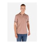 Colin's Regular Fit Polo Yaka Düz Erkek Pembe Kısa Kol Tişört
