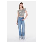 Colin's Straight Fit Yüksek Bel Düz Paça Kadın Denim Jean Fermuarlı Pantolon