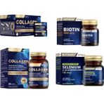 Collagen 30 Saşe 10000 Mg + Hidrolize 30 Tablet + Biotin 30 Tablet+Selenyum 100 Tablet