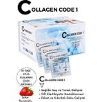 Collagen Code1 Tıp1tıp2tıp3 Hidrolize +Hyaluronik Asit+C Vitamini Içeren Çilek Aromalı Gıda Takviyesi
