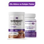 COLLAGEN LIFE 5 Tip Kolajen İçeren 90 Tablet & Kolajen İçerikli Kilo Almaya Yardımcı Toz Fırsat Seti