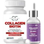 Collagen Soft 2'li Set Tip 1 Tip 3 Kolajen Biotin ve 15 Amino Asit 60 Tablet | Kolajen Serum - Aromasız