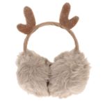 COLLBATH 1 Takım Peluş Sırt Çantası Kış Peluş Kulaklık Kabarık Omuzdan Askili Çanta Noel Kulaklık Ve Sırt Çantası Noel Tüylü Kulaklık Çocuklar Bulanık Kulaklıklar Şık Süslemeler Öğrenci