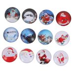 COLLBATH 12 Adet Noel Tema Buzdolabı Magnet Buzdolabı Magnet Etiket Dekorları (çeşitli Renk)