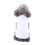 COLLBATH Köpek Yavrusu Yaz Köpek Giysileri Yaz Yelek Yaz Tank Tops Köpek t Shirt Pet Kısa Kollu Gömlek Köpek Kostü ü Köpek Yazlık Giysiler Yaz Elbisesi Beyaz Evcil Hayvan