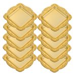 COLLBATH Mini Pasta Sergileme Tepsileri 10 Adet Atıştırmalık Tabakları Düğün Doğum Günü Kutlamaları İçin Tasarım