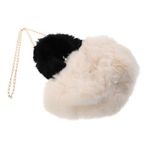 COLLBATH Trendy Peluş Çanta - Sevimli Tüylü Çantalı Kadın Tüylü Tote Çanta Akşam Aksesuarı
