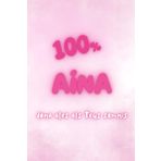 Col·lecció: rosa de sucre. Llibreta A5 de 100 pàgines. Quadern de notes de punts. Tapa tova. Llibreta amb nom: AINA: Coberta de la llibreta amb el nom, perfecte per regalar