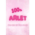 Col·lecció: rosa de sucre. Llibreta A5 de 100 pàgines. Quadern de notes de punts. Tapa tova. Llibreta amb nom: ARLET: Coberta de la llibreta amb el nom, perfecte per regalar