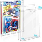 CollectHall 8 Paket Aksiyon Figürü Vitrin Koruyucu 9,5 cm Kartlı Figürler için, Action Figure Saklama Kutusu: Star Wars, Marvel Legends, G.I Joe, Hareketsiz Tasarım - (Ultimate 8 Paket)