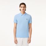 collection lacoste normal kesim pima pamuklu polo tişört - Bebe Mavi - 2XL