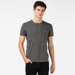 collection lacoste pamuklu pima tişört - Antrasit