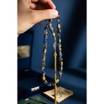 COLLECTION OF ROSARY SERTİFİKALI ALTIN PARÇACIKLI KİŞİYE ÖZEL 925 AYAR GÜMÜŞ PÜSKÜLLÜ ÖZEL DÖKÜM TESBİH
