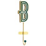 COLLECTIVE HOME - Monogram Duvar Kancaları, Asmak için Duvara Monte Kancalar, Duvar Dekoru için Ahşap Mektuplar, Ev-Yatak Odası-Oturma Odası Altın Dekoru, Palto, Eşarp, Çanta için Dekoratif Duvar