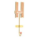 COLLECTIVE HOME - Monogram Duvar Kancaları, Asmak için Duvara Monte Kancalar, Duvar Dekoru için Ahşap Mektuplar, Ev-Yatak Odası-Salon Altın Dekoru, Palto, Eşarp, Çanta (H) için Dekoratif Duvar
