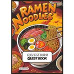 College Guest Book – Fun Ramen Noodle Design: Record Dorm Addresses, Phone Numbers & Contact Info | Alphabetical Campus Organizer