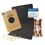 Collory Silikon pişirme matı, köpek kurabiyeleri, yarım küre şeklinde (1 cm | 1,5 cm | 2 cm), fırın tepsisi için pişirme altlığı, ısıya dayanıklı ve gıda maddelerine uygun, BPA içermez (1 cm yarım küre, siyah)