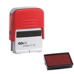 Colop Printer C10 Kırmızı Kasa Kırmızı Keçe 10x27 mm Kaşe