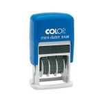 Colop S120 Mini Tarih TR/Yazı Mavi Kasa Mavi Keçe 8x45 mm Kaşe