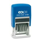Colop S126 Mini Numaratör Kaşe Mavi Kasa Siyah Keçe - 4X19mm