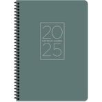 Color 2025-20 * 28 Spiralli Haftalık Ajanda-Yeşil