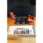 color house 12'li Set Modüler Kaşıklık Mutfak Çekmece Içi Kaşıklık Modüler Şeffaf Drawer Organizer ŞEFFAF 30 x 49