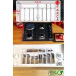 color house 12'li Set Modüler Kaşıklık Mutfak Çekmece Içi Kaşıklık Modüler Şeffaf Drawer Organizer