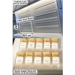 color house 2 Adet Çekmece Içi Baharatlık Düzenleyici Stant Organizer 30,5*13cm (KAVANOZLARI HARİÇTİR) Z305