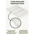 color house 3 Adet Çekmece Içi Baharatlık Düzenleyici Stant 31,1*13 Cm (YUVARLAK KAVANOZLARA ÖZEL TASARIM) Z310