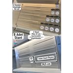 color house 8 Adet Çekmece Içi Baharatlık Düzenleyici Organizer Stant (KAVANOZLAR HARİÇTİR) Z305