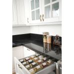 Color House Cam Kavanoz Baharatlık 350 cc (Yuvarlak) 16 Adet Gold Metal Kapaklı (Stantları Hariçtir) - Şeffaf - 350 ml