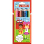 Color - Kuru Boya Kalemi - 12'li Paket - 2 Neon Renk Dahil Çeşitli Renkler