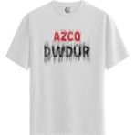 Color Luxe Azco Dwdur - %100 Pamuklu Erkek Beyaz Tişört - Premium Quality - 001-Renkli - 2XL