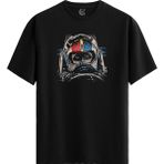 Color Luxe Cevert F1 Pamuklu Erkek Siyah Tişört - Premium Quality - Renkli - XL