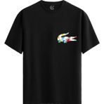 Color Luxe Color Gator - %100 Pamuklu Erkek Siyah Tişört - Premium Quality - 001-Renkli - 2XL