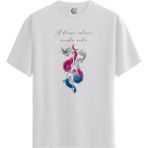 Color Luxe Dance Music - Pamuklu Erkek Beyaz Tişört - Premium Quality - Renkli - XL