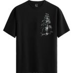 Color Luxe Dark Falls Pamuklu Erkek Siyah Tişört - Premium Quality - Renkli - 2XL